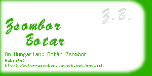 zsombor botar business card
